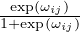 1e+xepx(ωpi(ωj)ij)