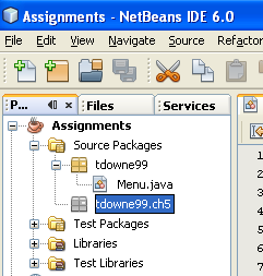 NetBeans Project for Assignments